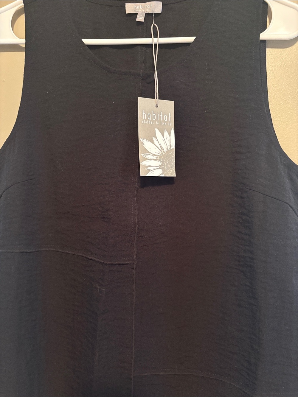 Habitat Black Sleeveless Round Neck Tank Top